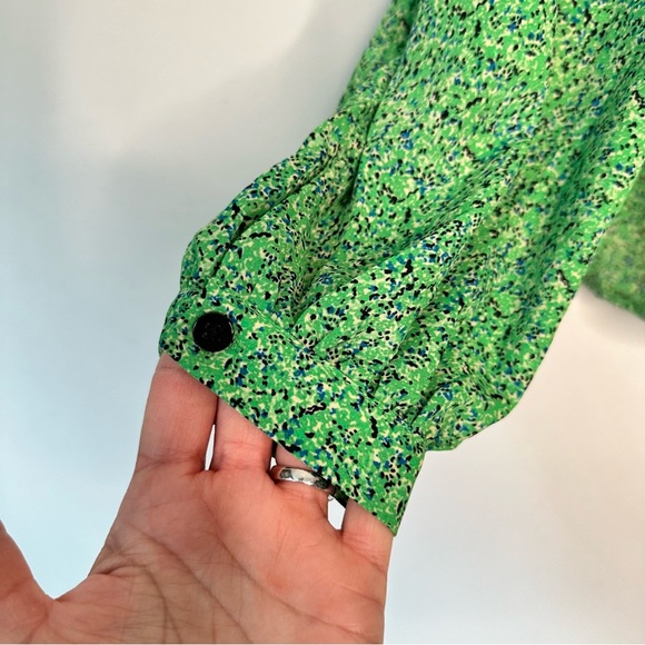 Carolina Belle | Green Polyester Blouse Size Small - Picture 5 of 9